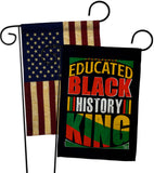 Educated Black History - Support Inspirational Vertical Impressions Decorative Flags HG190072 Made In USA