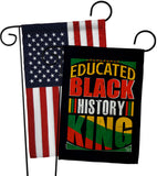 Educated Black History - Support Inspirational Vertical Impressions Decorative Flags HG190072 Made In USA