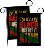 Educated Black History - Support Inspirational Vertical Impressions Decorative Flags HG190072 Made In USA