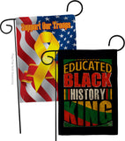 Educated Black History - Support Inspirational Vertical Impressions Decorative Flags HG190072 Made In USA