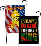 Educated Black History - Support Inspirational Vertical Impressions Decorative Flags HG190072 Made In USA