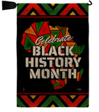 Let Celebrate BHM - Support Inspirational Vertical Impressions Decorative Flags HG120036 Made In USA