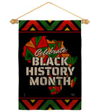 Let Celebrate BHM - Support Inspirational Vertical Impressions Decorative Flags HG120036 Made In USA