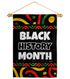 Hornoring Black History - Support Inspirational Vertical Impressions Decorative Flags HG130312 Made In USA