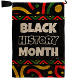 Hornoring Black History - Support Inspirational Vertical Impressions Decorative Flags HG130312 Made In USA