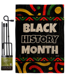 Hornoring Black History - Support Inspirational Vertical Impressions Decorative Flags HG130312 Made In USA