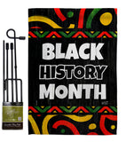 Hornoring Black History - Support Inspirational Vertical Impressions Decorative Flags HG130312 Made In USA