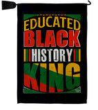 Educated Black History - Support Inspirational Vertical Impressions Decorative Flags HG190072 Made In USA