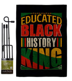 Educated Black History - Support Inspirational Vertical Impressions Decorative Flags HG190072 Made In USA