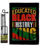 Educated Black History - Support Inspirational Vertical Impressions Decorative Flags HG190072 Made In USA