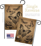 Butterflies - Bugs & Frogs Garden Friends Vertical Impressions Decorative Flags HG104002 Made In USA