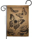 Butterflies - Bugs & Frogs Garden Friends Vertical Impressions Decorative Flags HG104002 Made In USA