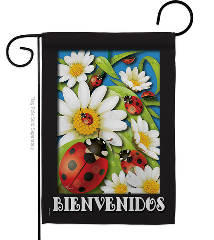 Paraíso de Tortolitas - Bugs & Frogs Garden Friends Vertical Impressions Decorative Flags HG104072 Made In USA