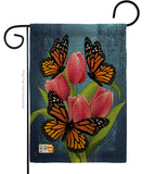 Monarch Butterflies - Bugs & Frogs Garden Friends Vertical Impressions Decorative Flags HG104078 Made In USA