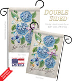 Life is Beautiful Hydrangeas - Bugs & Frogs Garden Friends Vertical Impressions Decorative Flags HG104081 Made In USA