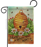 Bee Hive Home - Bugs & Frogs Garden Friends Vertical Impressions Decorative Flags HG104083 Made In USA