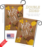 Hello Honey - Bugs & Frogs Garden Friends Vertical Impressions Decorative Flags HG104102 Made In USA
