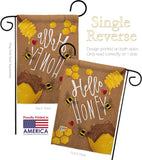 Hello Honey - Bugs & Frogs Garden Friends Vertical Impressions Decorative Flags HG104102 Made In USA