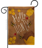 Hello Honey - Bugs & Frogs Garden Friends Vertical Impressions Decorative Flags HG104102 Made In USA