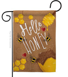 Hello Honey - Bugs & Frogs Garden Friends Vertical Impressions Decorative Flags HG104102 Made In USA