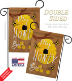 My Honey Bee - Bugs & Frogs Garden Friends Vertical Impressions Decorative Flags HG104105 Made In USA