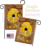 My Honey Bee - Bugs & Frogs Garden Friends Vertical Impressions Decorative Flags HG104105 Made In USA