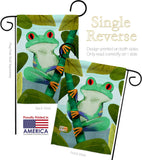 Rainforest Frog - Bugs & Frogs Garden Friends Vertical Impressions Decorative Flags HG104133 Made In USA