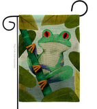 Rainforest Frog - Bugs & Frogs Garden Friends Vertical Impressions Decorative Flags HG104133 Made In USA