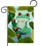 Rainforest Frog - Bugs & Frogs Garden Friends Vertical Impressions Decorative Flags HG104133 Made In USA