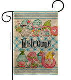 Summer Gnomes - Bugs & Frogs Garden Friends Vertical Impressions Decorative Flags HG104135 Made In USA