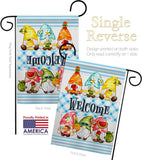 Sweet Gnomes - Bugs & Frogs Garden Friends Vertical Impressions Decorative Flags HG104137 Made In USA