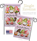 Gnome Sweet Gnome - Bugs & Frogs Garden Friends Vertical Impressions Decorative Flags HG104138 Made In USA