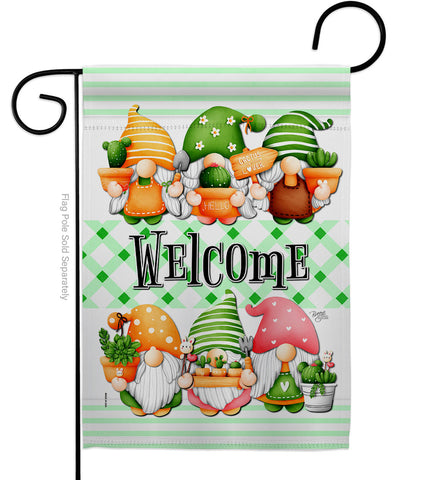 Cactus Gnome - Bugs & Frogs Garden Friends Vertical Impressions Decorative Flags HG104153 Made In USA