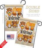 Pumpkin Gnome - Bugs & Frogs Garden Friends Vertical Impressions Decorative Flags HG104154 Made In USA