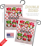 Winter Holidays Gnome - Bugs & Frogs Garden Friends Vertical Impressions Decorative Flags HG104155 Made In USA