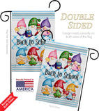 School Gnome - Bugs & Frogs Garden Friends Vertical Impressions Decorative Flags HG104156 Made In USA