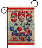 July 4th Gnome - Bugs & Frogs Garden Friends Vertical Impressions Decorative Flags HG104159 Made In USA