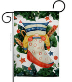 Winter Sock Gnomid - Bugs & Frogs Garden Friends Vertical Impressions Decorative Flags HG104162 Made In USA