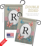 Butterflies R Initial - Bugs & Frogs Garden Friends Vertical Impressions Decorative Flags HG130148 Made In USA