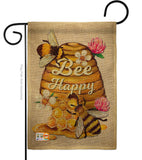 Bee Happy - Bugs & Frogs Garden Friends Vertical Impressions Decorative Flags HG137025 Made In USA