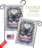 Floral Butterfly - Bugs & Frogs Garden Friends Vertical Impressions Decorative Flags HG137082 Made In USA