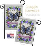 Floral Butterfly - Bugs & Frogs Garden Friends Vertical Impressions Decorative Flags HG137082 Made In USA