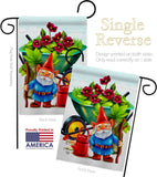 Garden Gnome - Bugs & Frogs Garden Friends Vertical Impressions Decorative Flags HG192457 Made In USA