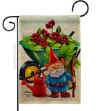 Garden Gnome - Bugs & Frogs Garden Friends Vertical Impressions Decorative Flags HG192457 Made In USA