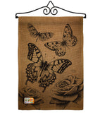 Butterflies - Bugs & Frogs Garden Friends Vertical Impressions Decorative Flags HG104002 Made In USA