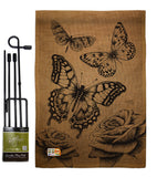 Butterflies - Bugs & Frogs Garden Friends Vertical Impressions Decorative Flags HG104002 Made In USA