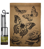 Butterflies - Bugs & Frogs Garden Friends Vertical Impressions Decorative Flags HG104002 Made In USA