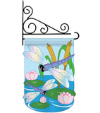 Dragonfly - Bugs & Frogs Garden Friends Vertical Applique Decorative Flags HG104046