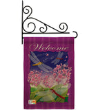 Dragonfly Paradise - Bugs & Frogs Garden Friends Vertical Impressions Decorative Flags HG104063 Made In USA