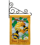 Bee Happy - Bugs & Frogs Garden Friends Vertical Impressions Decorative Flags HG104077 Made In USA